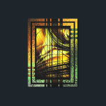 Art Deco in groen en goud Canvas Afdruk<br><div class="desc">het digitale ontwerp van de kunstdecostijl in honinggolden ,  groenen ,  gouden bruin en zwart .</div>