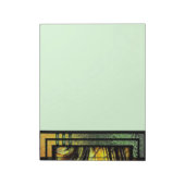 Art Deco in groen en goud Notitieblok (Linkerzijde)