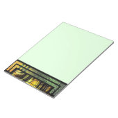 Art Deco in groen en goud Notitieblok (Schuin)