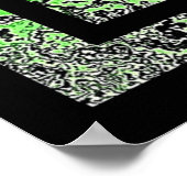 Art Deco in groen en goud Poster (Hoek)