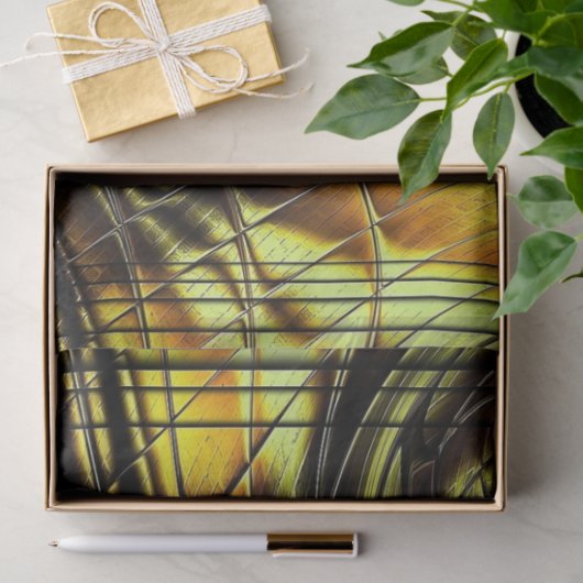 Art Deco in groen en goud Tissuepapier (Geschenk)