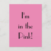 Art Deco in het Pink Phrase Briefkaart (Voorkant)