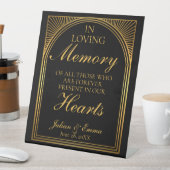 Art Deco in liefdevolle herinneringstafel Reclamebord Met Voetstuk (Insitu)