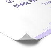 Art deco in lila met een Christelijk Poster voor p (Hoek)