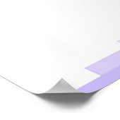 Art deco in lila met een Christelijk Poster voor p (Hoek)