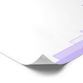 Art deco in lila met een Christelijk Poster voor p (Hoek)