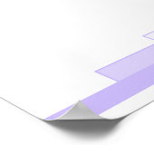 Art deco in lila met een Christelijk Poster voor p (Hoek)