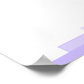 Art deco in lila met een Christelijk Poster voor p (Hoek)