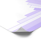 Art deco in lila met een Christelijk Poster voor p (Hoek)