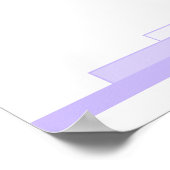 Art deco in lila met een Christelijk Poster voor p (Hoek)