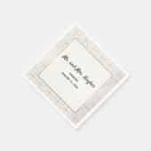 Art Deco in White en Gold foil geometrisch Servetten (Hoek)