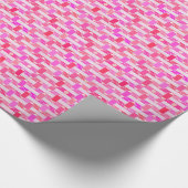 Art Deco Industrial Chic - roze, fuchsia, orchidee Cadeaupapier (Hoek)