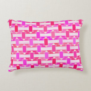 Art Deco Industrial Chic - roze, fuchsia, orchidee Decoratief Kussen