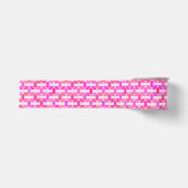 Art Deco Industrial Chic - roze, fuchsia, orchidee Grosgrain Lint (Voorkant)
