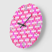 Art Deco Industrial Chic - roze, fuchsia, orchidee Grote Klok (Hoek)