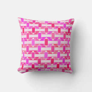 Art Deco Industrial Chic - roze, fuchsia, orchidee Kussen