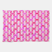 Art Deco Industrial Chic - roze, fuchsia, orchidee Theedoek (Horizontaal)