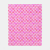 Art Deco industriële chic - roze, fuchsia, orchide Fleece Deken (Voorkant)