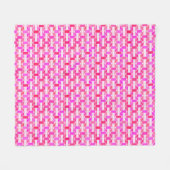 Art Deco industriële chic - roze, fuchsia, orchide Fleece Deken (Voorkant (Horizontaal))