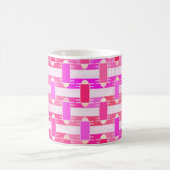 Art Deco industriële chic - roze, fuchsia, orchide Koffiemok (Center)
