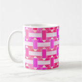 Art Deco industriële chic - roze, fuchsia, orchide Koffiemok (Links)