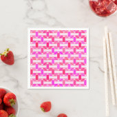 Art Deco industriële chic - roze, fuchsia, orchide Servetten (Insitu)