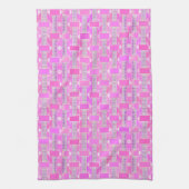 Art Deco industriële chic - roze, mauve Theedoek (Verticaal)
