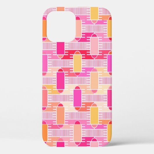 Art Deco industriële chic - roze, perzik, goud Case-Mate iPhone Case (Achterkant)