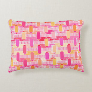 Art Deco industriële chic - roze, perzik, goud Decoratief Kussen