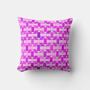 Art Deco industriële chic - violet, orchidee, lave Kussen