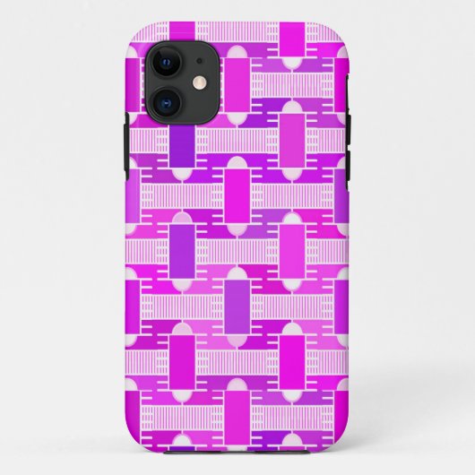 Art Deco industriële chic, violet, orchidee, laven Case-Mate iPhone Case (Achterkant)