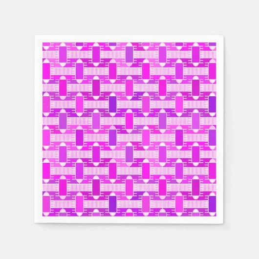 Art Deco industriële chic, violet, orchidee, laven Servetten (Voorkant)