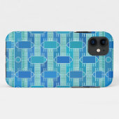 Art Deco industriële chic - zachtblauw Case-Mate iPhone Case (Achterkant (horizontaal))