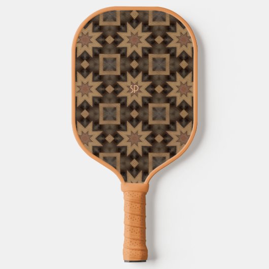 Art Deco  Inlay Pickleball Paddle (Voorkant)