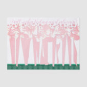 ART DECO Inpakpapier Platte Blad Set van 3 Tissuepapier (Voorkant)