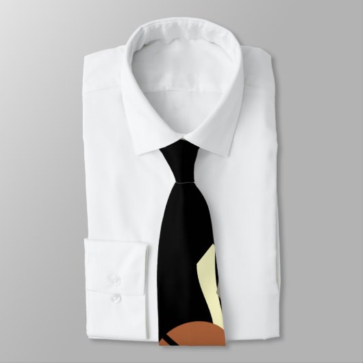 ART DECO INSPIRED NECKTIE BLACK STROPDAS (Gebonden)