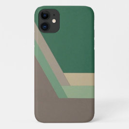 ART DECO iPhone 11 hoesje (mint/grijs)