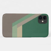 ART DECO iPhone 11 hoesje (mint/grijs) (Achterkant (horizontaal))