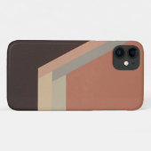 ART DECO iPhone 11 hoesje (zwart/zwart) (Achterkant (horizontaal))