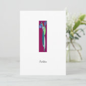 Art Deco Iris - CP uitnodiging (Staand voorkant)