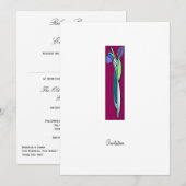 Art Deco Iris - CP uitnodiging (Voorkant / Achterkant)