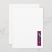 Art Deco Iris - Notitiekaarten Notitiekaartje (Voorkant / Achterkant)