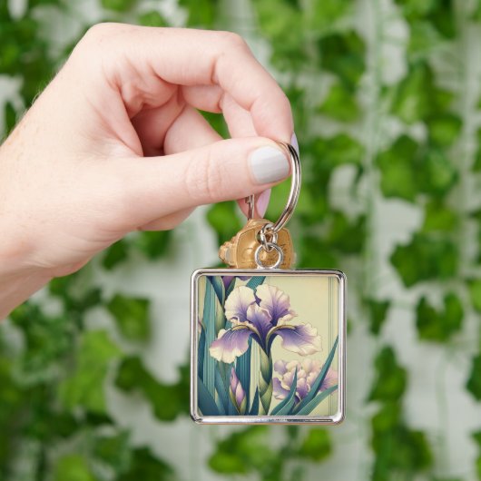 Art Deco Iris Sleutelhanger (Hand)