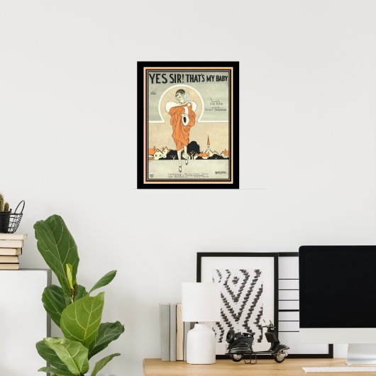 Art Deco Irving Berlin — Muziek afdrukken 16 x 20 Poster (Thuiskantoor)