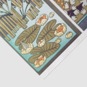 Art Deco Isteert Floral-ontvlechtingspapier Tissuepapier (Detail)