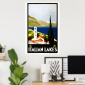 art deco Italiaans reistoerisme Poster (Thuiskantoor)