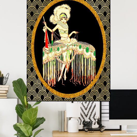 Art Deco - J Carlos 1926 Poster (Thuiskantoor)