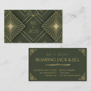 Art Deco Jack en Jill Stag en Doe Swing Tickets