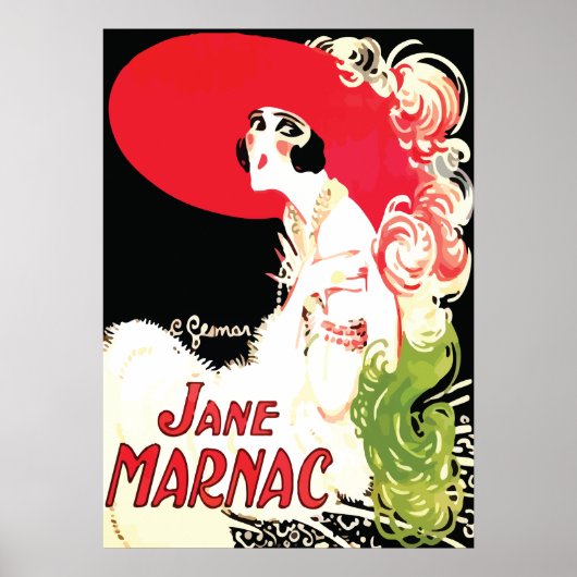 Art Deco ~ Jane Marnac Poster (Voorkant)