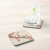 Art Deco Japans Kersenbloesem Onderzetter Set (Rechterzijde)